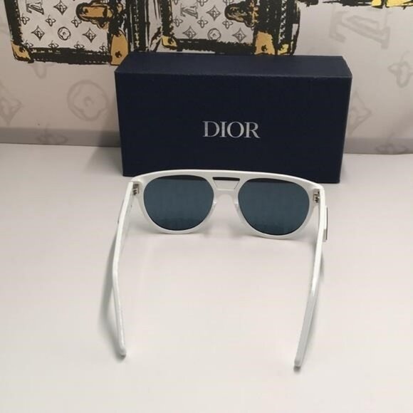 New Authentic Dior White Acetate Sunglasses DIOR B23 R 11 - Picture 14 of 15